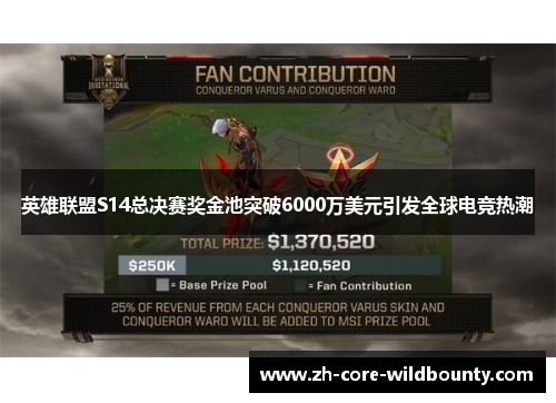 英雄联盟S14总决赛奖金池突破6000万美元引发全球电竞热潮